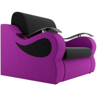 Кресло-кровать Лига диванов Меркурий 100677 60 см (черный/фиолетовый)