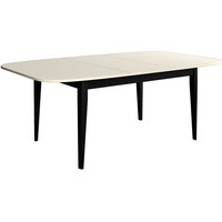 Кухонный стол Васанти плюс Партнер ПС-30 110-150x70 М (бежевый матовый/черный)