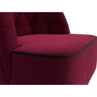 Интерьерное кресло Mebelico Амиса 306 110047 (микровельвет бордовый/кант черный)