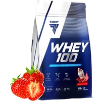 Протеин сывороточный (концентрат) Trec Nutrition Whey 100 (700 г, клубника)