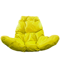 Подвесное кресло M-Group Капля Люкс 11030311 (серый ротанг/желтая подушка)