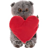 Классическая игрушка Basik & Co Басик и красное сердце (22 см) [KS22-012]