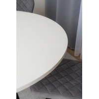 Кухонный стол Домотека Дельта К-1 110x110 (белый/94ЧР)