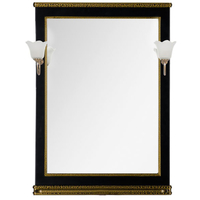  Aquanet Зеркало Валенса 70 00180292 (черный краколет/золото)