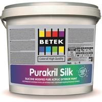 Краска Betek Purakril Silk White для фасадных работ 15 л