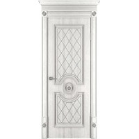 Межкомнатная дверь Юркас Флоренция-3 ДГ 70x200 (эмаль серебро)