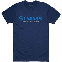 Футболка Simms Logo T-Shirt (XL, темно-синий)