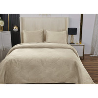 Набор текстиля для спальни Sofi De MarkO Жизель 160х220 Пок-ЖЛ7-160х220 (кремовый)