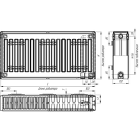Стальной панельный радиатор Лидея ЛУ 22-516 500x1600