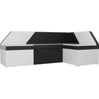 Угловой диван Mebelico Дуглас 106921 (левый, черный/белый)