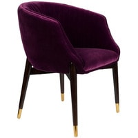 Интерьерное кресло Dutchbone Dolly (фиолетовый/черный)