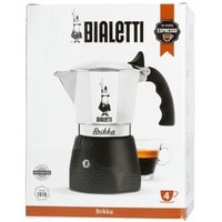 Гейзерная кофеварка Bialetti Brikka 2020 (4 порции, черный)