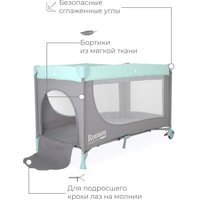 Манеж-кровать Rant Romano RP100 (grey/green)