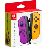 Геймпад Nintendo Joy-Con (неоновый фиолетовый/неоновый оранжевый)