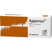 Препарат для лечения заболеваний нервной системы OlainFarm Адаптол, 500 мг, 20 табл.