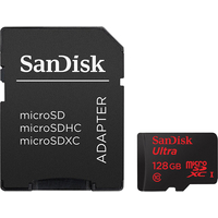 Карта памяти SanDisk Ultra SDSQUAR-128G-GN6IA microSDXC 128GB (с адаптером)