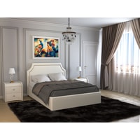Кровать Bravo Мебель Беатрис 180x200 (экокожа, белый)