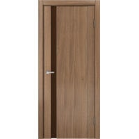 Межкомнатная дверь MDF-Techno Доминика 225 (орех золотистый, Лакобель коричневый)