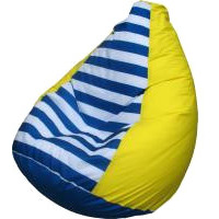 Кресло-мешок Flagman Груша Г2.1-0717 (желтый в полоску)