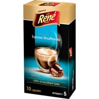 Кофе в капсулах Rene Nespresso Espresso Decaffeinato 10 шт