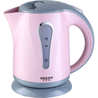 Электрический чайник Delta DL-1008 (темно-розовый/серый)