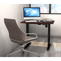 Стол для работы стоя ErgoSmart Electric Desk Compact (бетон чикаго светло-серый/белый)