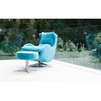 Интерьерное кресло Fama Lenny (синий/белый) в Орше