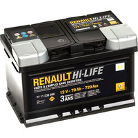 Автомобильный аккумулятор Renault Hi-LIFE (70 А·ч)