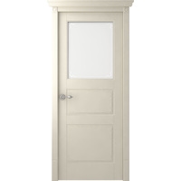 Межкомнатная дверь Belwooddoors Ковентри 220x80 см (стекло, эмаль, жемчуг/мателюкс 47)