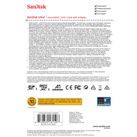 Карта памяти SanDisk Ultra SDSQUAR-064G-GN6MA microSDXC 64GB (с адаптером)