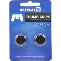 Накладки для стиков Artplays Thumb Grips для PS4 (2 шт., черный)