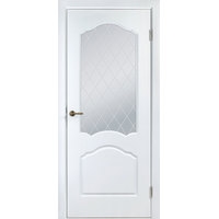 Межкомнатная дверь Belwooddoors Каролина L 90 см (стекло, эвопро белый/мателюкс белый 39)