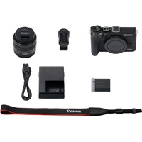 Беззеркальный фотоаппарат Canon EOS M6 Mark II Kit 15-45mm + EVF-DC2 (черный)