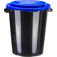 Контейнер для мусора Idea 40 л (черный/синий)