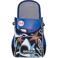 Школьный рюкзак Grizzly RAm-085-2/1 (черный/синий)
