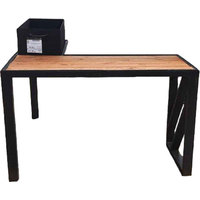 Мангал для дачи Грифонсервис МС20 со столом (черный/орех)