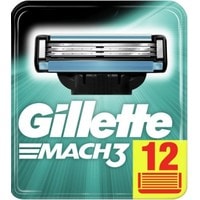 Сменные кассеты для бритья Gillette Mach3 (12 шт) 3014260323240