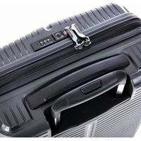 Комплект чемоданов Verage Rome 55/77 см (черный янтарь)