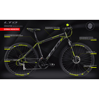 Велосипед LTD Crossfire 860 2022 (черный/желтый)