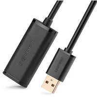 Кабель Ugreen US121 10319 USB Type-A - USB Type-A (5 м, черный)