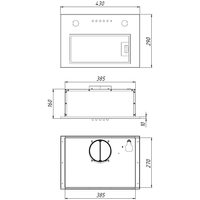 Кухонная вытяжка Akpo Micra Twin 50 WK-7 (черный)