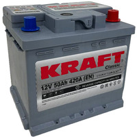 Автомобильный аккумулятор KRAFT Classic 50 R+ (50 А·ч)