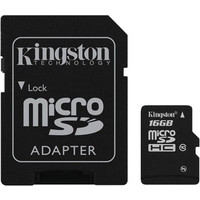 Карта памяти Kingston microSDHC (class 10) 16 Гб (SDC10/16GB)