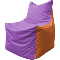 Кресло-мешок Flagman Фокс Ф2.1-110 (сиреневый/оранжевый)