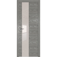 Межкомнатная дверь ProfilDoors 5NK 60x200 (дуб sky denim, стекло перламутровый лак, кромка мат)
