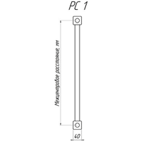 Стальной трубчатый радиатор КЗТО РС 1-300-15 (15 секций, G1/2)