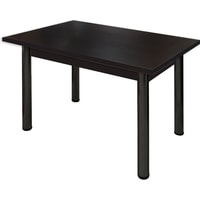 Кухонный стол Solt СТД-12 с обвязкой (венге/ноги черные)