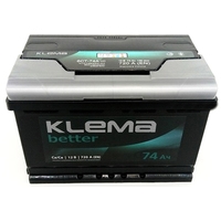 Автомобильный аккумулятор Klema Better 6СТ-74А(0) (74 А·ч)