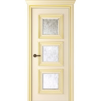 Межкомнатная дверь Belwooddoors Палаццо 3 70 см (эмаль, слоновая кость/золото/зеркало mirold)