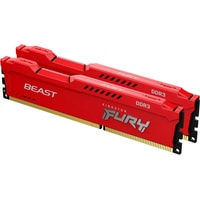 Оперативная память Kingston FURY Beast 2x8GB DDR3 PC3-12800 KF316C10BRK2/16